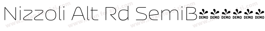 Nizzoli Alt Rd SemiB字体转换